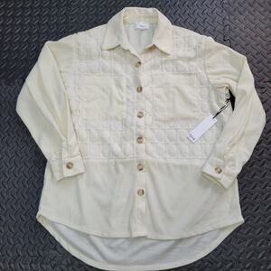 FYVE Corduroy Lace Button Up Shacket NWT Cottagecore Capsule Fairycore